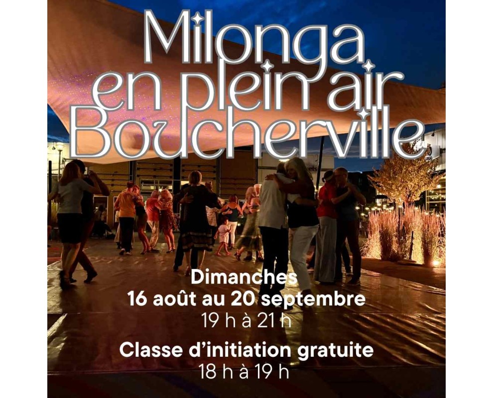 Les dimanches, c'est Tango à Boucherville & classe d'essai gratuite - Événement gratuit